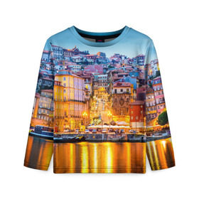 Детский лонгслив 3D с принтом Португалия в Ухте, 100% полиэстер | длинные рукава, круглый вырез горловины, полуприлегающий силуэт
 | europe | lisbon | portugal | европа | ес | загар | каникулы | купание | лиссабон | море | отдых | отпуск | пляж | португалия | туризм