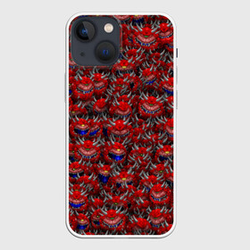 Чехол для iPhone 13 mini с принтом Какодемоны (pixel art) в Ухте,  |  | Тематика изображения на принте: doom | демон | дум