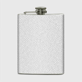 Фляга с принтом Витраж Белый в Ухте, металлический корпус | емкость 0,22 л, размер 125 х 94 мм. Виниловая наклейка запечатывается полностью | Тематика изображения на принте: texture | белый | витраж | текстура