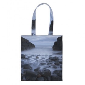 Сумка 3D повседневная с принтом Туманный берег в Ухте, 100% полиэстер | Плотность: 200 г/м2; Размер: 34×35 см; Высота лямок: 30 см | 