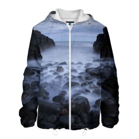 Мужская куртка 3D Туманный берег: в Ухте, ткань верха — 100% полиэстер, подклад — флис | прямой крой, подол и капюшон оформлены резинкой с фиксаторами, два кармана без застежек по бокам, один большой потайной карман на груди. Карман на груди застегивается на липучку |