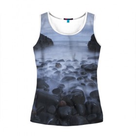 Женская майка 3D Туманный берег: в Ухте, 100% полиэстер | круглая горловина, прямой силуэт, длина до линии бедра |