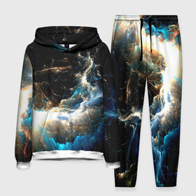 Мужской костюм 3D (с толстовкой) с принтом Абстрактный фон в Ухте,  |  | Тематика изображения на принте: космос | туманность