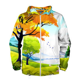 Мужская ветровка 3D с принтом Рисунок в Ухте, 100% полиэстер | подол и капюшон оформлены резинкой с фиксаторами, два кармана без застежек по бокам, один потайной карман на груди | 