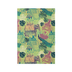 Обложка для паспорта матовая кожа Индия 3: в Ухте, натуральная матовая кожа | размер 19,3 х 13,7 см; прозрачные пластиковые крепления |