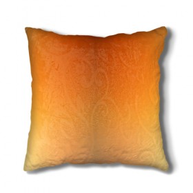 Подушка 3D с принтом Fox Triangle в Ухте, наволочка – 100% полиэстер, наполнитель – холлофайбер (легкий наполнитель, не вызывает аллергию). | состоит из подушки и наволочки. Наволочка на молнии, легко снимается для стирки | геометрия | оранжевый | полигон | рыжий | треугольник