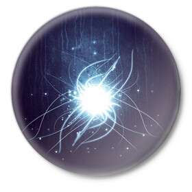 Значок с принтом IO в Ухте,  металл | круглая форма, металлическая застежка в виде булавки | dota | dota 2 | io | wisp | висп | дота | дотан | раки