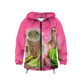 Детская ветровка 3D с принтом Die Antwoord 9 в Ухте, 100% полиэстер | подол и капюшон оформлены резинкой с фиксаторами, по бокам два кармана без застежек, один потайной карман на груди | Тематика изображения на принте: die antwoord | die antword | ninja | yo landi | yolandi visser | zef | ди антвурд | йоланди фиссер | йоландиб иоланди