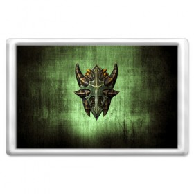 Магнит 45*70 с принтом Чешуйчатый щит Дракона в Ухте, Пластик | Размер: 78*52 мм; Размер печати: 70*45 | Тематика изображения на принте: дракон | игрок | игры | компьютерные игры | щит