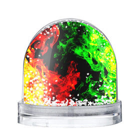 Снежный шар Огненная битва: в Ухте, Пластик | Изображение внутри шара печатается на глянцевой фотобумаге с двух сторон | дым | зеленый | красный | огонь