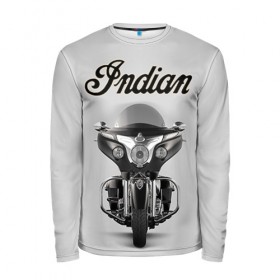 Мужской лонгслив 3D с принтом Indian 6 в Ухте, 100% полиэстер | длинные рукава, круглый вырез горловины, полуприлегающий силуэт | 