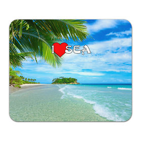 Коврик прямоугольный с принтом Я люблю море в Ухте, натуральный каучук | размер 230 х 185 мм; запечатка лицевой стороны | Тематика изображения на принте: 
