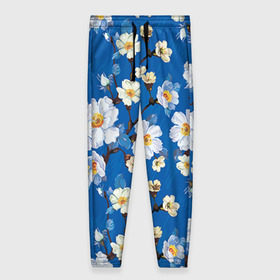 Женские брюки 3D Цветы ретро 5: в Ухте, полиэстер 100% | прямой крой, два кармана без застежек по бокам, с мягкой трикотажной резинкой на поясе и по низу штанин. В поясе для дополнительного комфорта — широкие завязки |   | винтаж | прованс | роза | роспись | узор | цветок | цветы