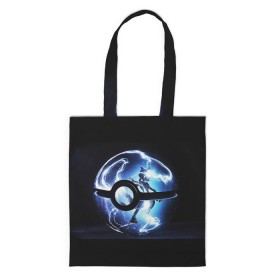 Сумка 3D повседневная с принтом Покеболл в Ухте, 100% полиэстер | Плотность: 200 г/м2; Размер: 34×35 см; Высота лямок: 30 см | pokemon go