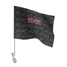 Флаг для автомобиля с принтом AC/DC в Ухте, 100% полиэстер | Размер: 30*21 см | ac dc | acdc | rock | ангус янг | рок