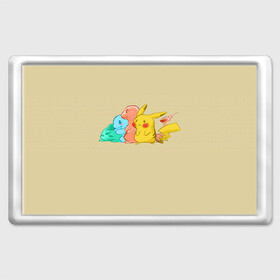 Магнит 45*70 с принтом Покемоны в Ухте, Пластик | Размер: 78*52 мм; Размер печати: 70*45 | пикачу