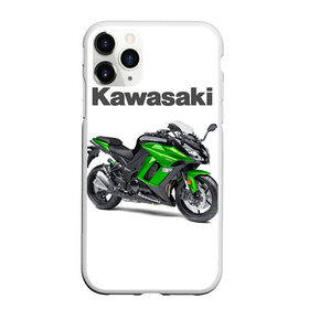 Чехол для iPhone 11 Pro Max матовый с принтом Kawasaky Ninja 1000 в Ухте, Силикон |  | kawasaky