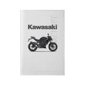 Обложка для паспорта матовая кожа с принтом Kawasaky в Ухте, натуральная матовая кожа | размер 19,3 х 13,7 см; прозрачные пластиковые крепления | Тематика изображения на принте: kawasaky