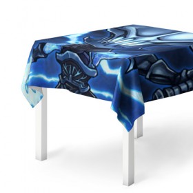Скатерть 3D с принтом Молния в Ухте, 100% полиэстер (ткань не мнется и не растягивается) | Размер: 150*150 см | Тематика изображения на принте: dota | dota 2 | razor | дота | дотан | разор | раки | рейзор
