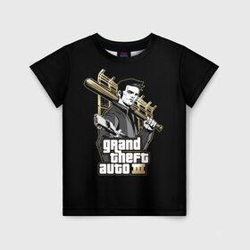 Детская футболка 3D с принтом GTA 3 в Ухте, 100% гипоаллергенный полиэфир | прямой крой, круглый вырез горловины, длина до линии бедер, чуть спущенное плечо, ткань немного тянется | grand theft auto | gta | гта