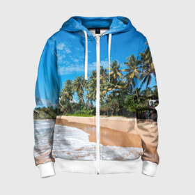 Детская толстовка 3D на молнии с принтом Райское местечко в Ухте, 100% полиэстер |  манжеты и пояс оформлены широкой мягкой резинкой, двухслойный капюшон со шнурком для регулировки, спереди карманы и застежка-молния
 | Тематика изображения на принте: 