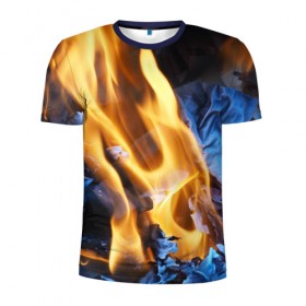 Мужская футболка 3D спортивная Пламя: в Ухте, 100% полиэстер с улучшенными характеристиками | приталенный силуэт, круглая горловина, широкие плечи, сужается к линии бедра |