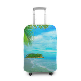 Чехол для чемодана 3D с принтом Лето в Ухте, 86% полиэфир, 14% спандекс | двустороннее нанесение принта, прорези для ручек и колес | берег | лето | море | отдых