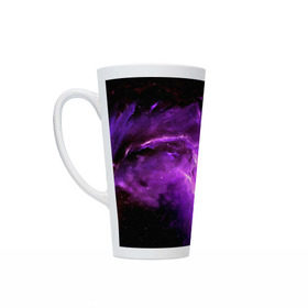Кружка Латте с принтом cosmos в Ухте, Белая керамика | Объем 480 мл; Высота 150 мм; Диаметр 90 мм | вселенная | галактика | звезды