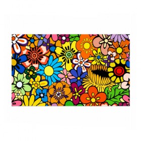 Бумага для упаковки 3D с принтом Цветочное колдовство в Ухте, пластик и полированная сталь | круглая форма, металлическое крепление в виде кольца | Тематика изображения на принте: 