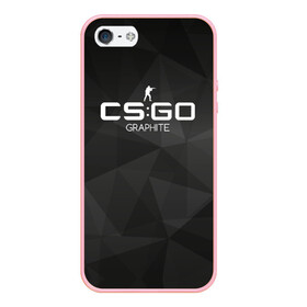 Чехол для iPhone 5/5S матовый с принтом csgo - Graphite (Графит) в Ухте, Силикон | Область печати: задняя сторона чехла, без боковых панелей | Тематика изображения на принте: cs | csgo | го | кс