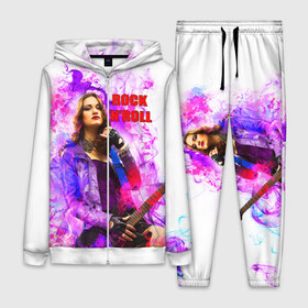 Женский костюм 3D с принтом Rock n Roll в Ухте,  |  | rock | гитара | девушка | концерт | рок | рок жив | рок музыка | русский рок