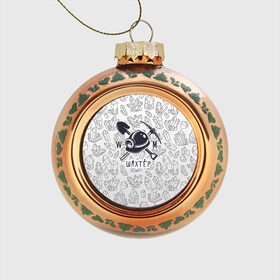 Стеклянный ёлочный шар с принтом Шахтёр в Ухте, Стекло | Диаметр: 80 мм | Тематика изображения на принте: шахтер