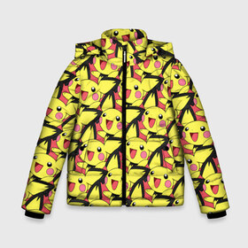 Зимняя куртка для мальчиков 3D Pikachu: в Ухте, ткань верха — 100% полиэстер; подклад — 100% полиэстер, утеплитель — 100% полиэстер | длина ниже бедра, удлиненная спинка, воротник стойка и отстегивающийся капюшон. Есть боковые карманы с листочкой на кнопках, утяжки по низу изделия и внутренний карман на молнии. 
Предусмотрены светоотражающий принт на спинке, радужный светоотражающий элемент на пуллере молнии и на резинке для утяжки | pikachu | pokeboll | pokemon | пикачу | покеболл | покемон