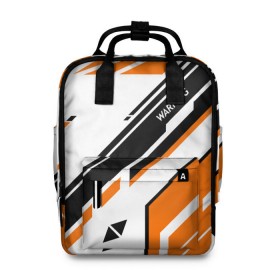 Женский рюкзак 3D с принтом cs:go - Asiimov P90 Style в Ухте, 100% полиэстер | лямки с регулируемой длиной, сверху ручки, чтобы рюкзак нести как сумку. Основное отделение закрывается на молнию, как и внешний карман. Внутри два дополнительных кармана, один из которых закрывается на молнию. По бокам два дополнительных кармашка, куда поместится маленькая бутылочка
 | asiimov | cs | csgo | азимов | кс