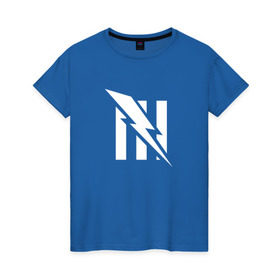 Женская футболка хлопок Unreal Tournament blue team: в Ухте, 100% хлопок | прямой крой, круглый вырез горловины, длина до линии бедер, слегка спущенное плечо | blue | team | unreal tournament