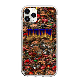 Чехол для iPhone 11 Pro матовый с принтом Doom Все монстры (pixel art) в Ухте, Силикон |  | 