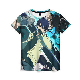 Женская футболка 3D Blue Exorcist: в Ухте, 100% полиэфир ( синтетическое хлопкоподобное полотно) | прямой крой, круглый вырез горловины, длина до линии бедер | anime | ao no exorcist | blue exorcist | аниме | синий экзорцист | экзорцист