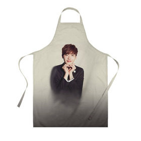 Фартук 3D с принтом Super Junior в Ухте, 100% полиэстер | общий размер — 65 х 85 см, ширина нагрудника — 26 см, горловина — 53 см, длина завязок — 54 см, общий обхват в поясе — 173 см. Принт на завязках и на горловине наносится с двух сторон, на основной части фартука — только с внешней стороны | дорама
