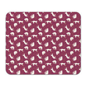 Коврик прямоугольный с принтом Белые коты в Ухте, натуральный каучук | размер 230 х 185 мм; запечатка лицевой стороны | 