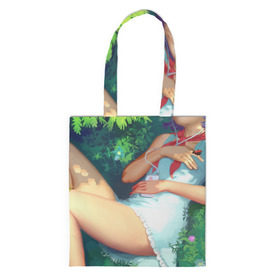 Сумка 3D повседневная Пионерка Лена с плеером: в Ухте, 100% полиэстер | Плотность: 200 г/м2; Размер: 34×35 см; Высота лямок: 30 см | аниме | ель | лена | плеер