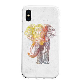 Чехол для iPhone XS Max матовый с принтом Solar Elephant в Ухте, Силикон | Область печати: задняя сторона чехла, без боковых панелей | красивый | крутой | рисунок | слон | узор