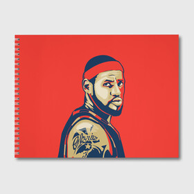 Альбом для рисования с принтом LeBron James в Ухте, 100% бумага
 | матовая бумага, плотность 200 мг. | Тематика изображения на принте: cleveland cavaliers | lebron james | nba. | баскетбол | баскетболист | джеймс леброн | кливленд кавальерс | нба