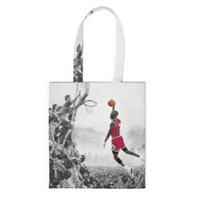 Сумка 3D повседневная с принтом Michael Jordan в Ухте, 100% полиэстер | Плотность: 200 г/м2; Размер: 34×35 см; Высота лямок: 30 см | chicago bulls | michael jeffrey jordan | nba. | баскетбол | баскетболист | вашингтон уизардс | майкл джордан | нба | чикаго | чикаго буллз