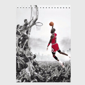 Скетчбук с принтом Michael Jordan в Ухте, 100% бумага
 | 48 листов, плотность листов — 100 г/м2, плотность картонной обложки — 250 г/м2. Листы скреплены сверху удобной пружинной спиралью | chicago bulls | michael jeffrey jordan | nba. | баскетбол | баскетболист | вашингтон уизардс | майкл джордан | нба | чикаго | чикаго буллз