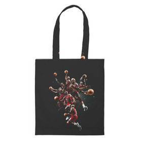 Сумка 3D повседневная с принтом Michael Jordan в Ухте, 100% полиэстер | Плотность: 200 г/м2; Размер: 34×35 см; Высота лямок: 30 см | chicago bulls | michael jeffrey jordan | nba. | баскетбол | баскетболист | вашингтон уизардс | майкл джордан | нба | чикаго | чикаго буллз