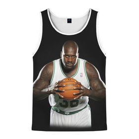 Мужская майка 3D с принтом Shaquille O`Neal в Ухте, 100% полиэстер | круглая горловина, приталенный силуэт, длина до линии бедра. Пройма и горловина окантованы тонкой бейкой | shaquille oneal | баскетболист | нба | шакил онил