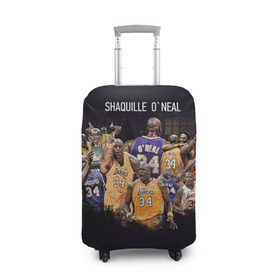 Чехол для чемодана 3D с принтом Shaquille O`Neal в Ухте, 86% полиэфир, 14% спандекс | двустороннее нанесение принта, прорези для ручек и колес | shaquille oneal | баскетболист | нба | шакил онил
