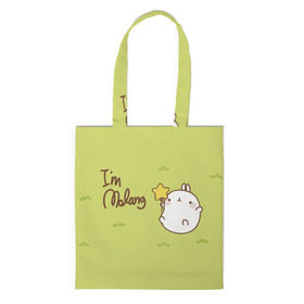 Сумка 3D повседневная с принтом Кролик в Ухте, 100% полиэстер | Плотность: 200 г/м2; Размер: 34×35 см; Высота лямок: 30 см | зайчик | кавай | кролик | милота | моланг