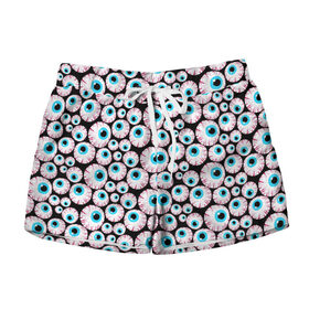 Женские шорты 3D Глазастик: в Ухте, 100% полиэстер | прямой крой, два кармана без застежек по бокам. Мягкая трикотажная резинка на поясе, внутри которой широкие завязки. Длина до середины бедра |