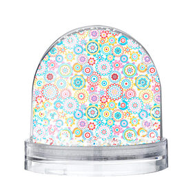Снежный шар Нежный узор: в Ухте, Пластик | Изображение внутри шара печатается на глянцевой фотобумаге с двух сторон | линии | орнамент | прикольные картинки | узор | цвет | цветы